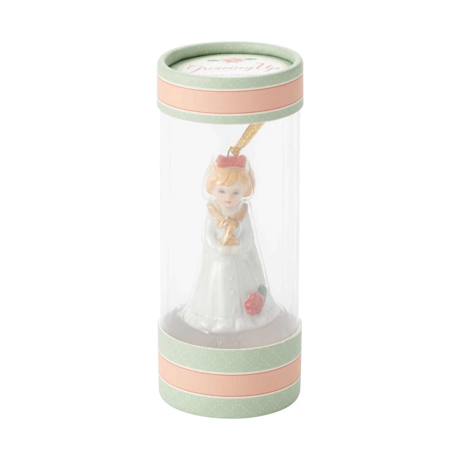 Enesco Growing Up Girl Ornament - Brunette Age 2 3 Enesco Growing Up Girl Ornament - Brunette Age 2