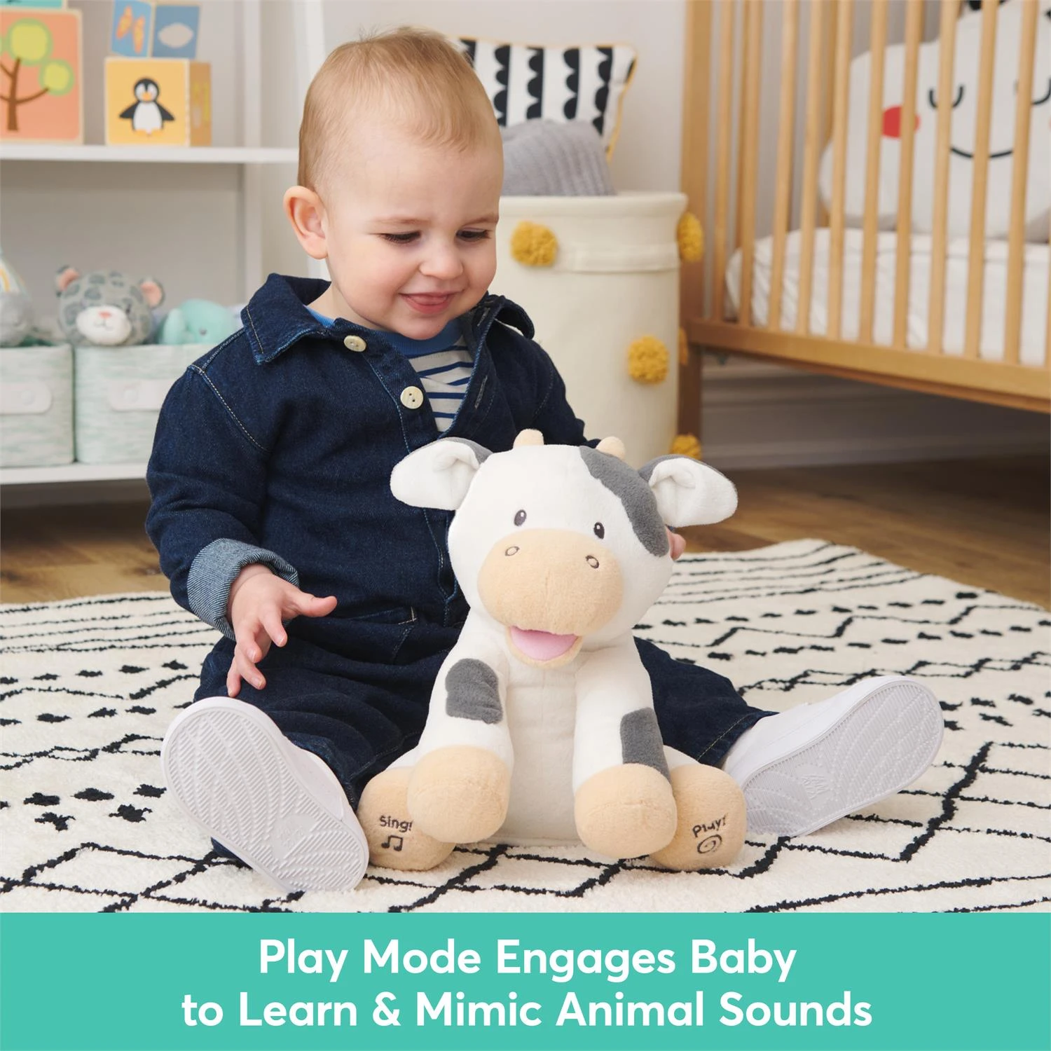 GUND Animated Buttermilk Cow 5 GUND Animated Buttermilk Cow - Image 3