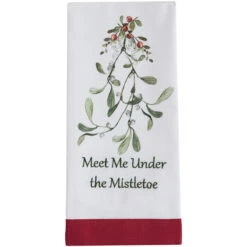 Meet Me Under The Mistletoe Dishtowel