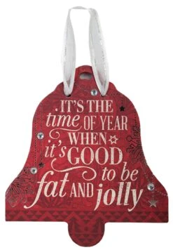 Festive Word Hanging Ornament - It's The Time Of Year When