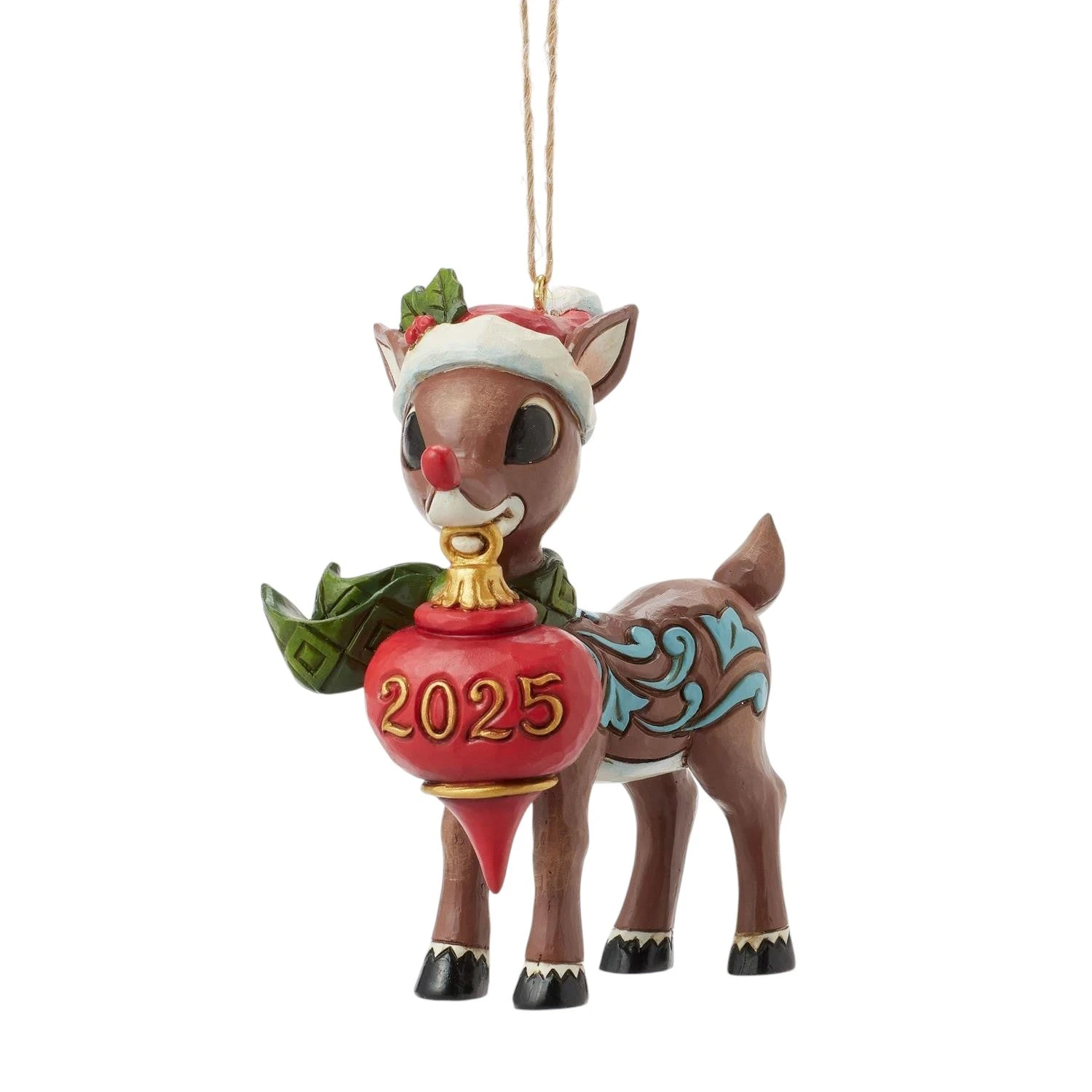 Rudolph With Oversized Ornament - Dated 2025 7 Rudolph With Oversized Ornament - Dated 2025 - Image 5