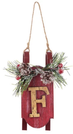 Monogram Sled Ornament - -Country Christmas Loft vilsrbhk2wo0hknwsfhf