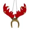 Kurt Adler 4 Inch Deer Antler Horseshoe Fabric Christmas Ornament -Country Christmas Loft vj7osfsuvh6hxnyoas6o
