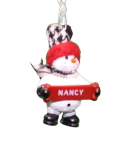 Cozy Snowman Ornament (Letters G - R) - -Country Christmas Loft vkn2ctmuljqilwqwzwfk