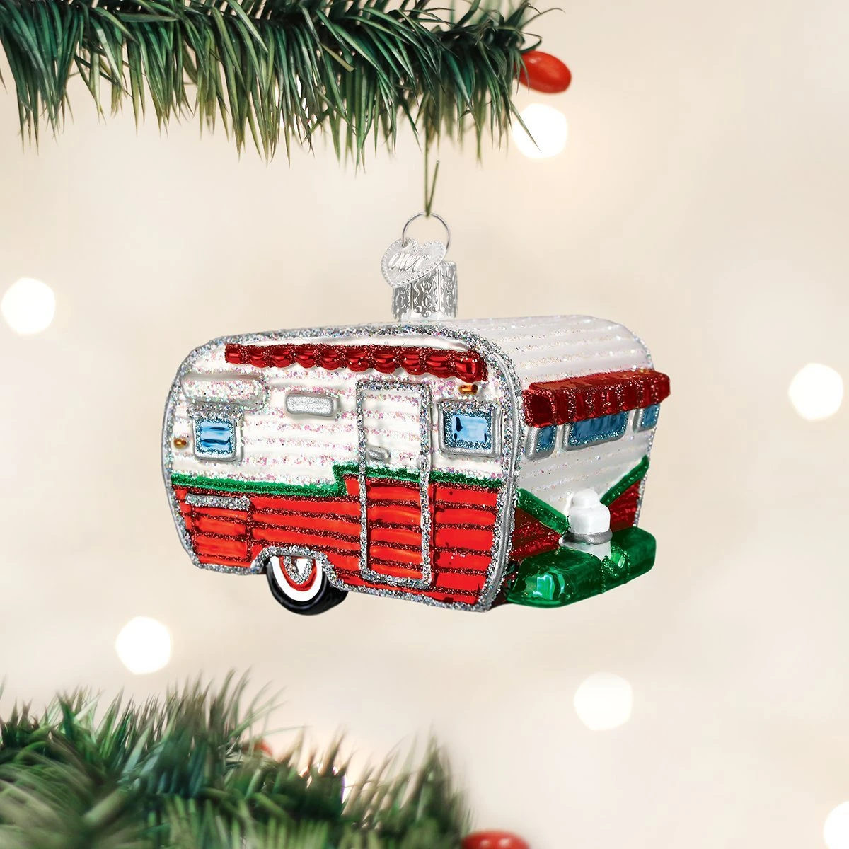 Travel Trailer Glass Ornament 7 Travel Trailer Glass Ornament - Image 5