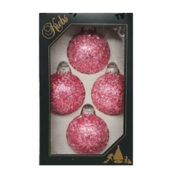 Krebs Value Glass Ball 4 Pack - Sugar Ice On Pink