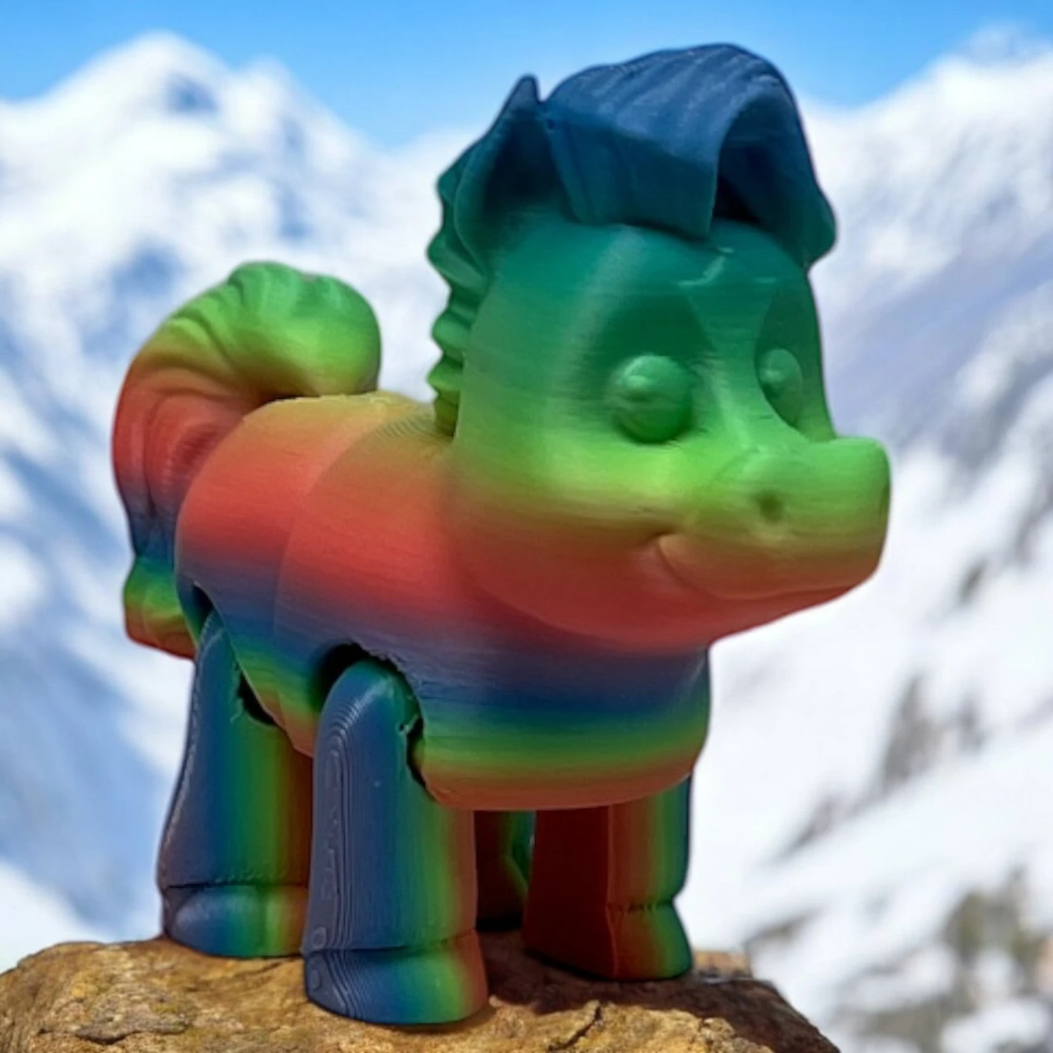 Barnyard Horse- Pastel Rainbow 4 Barnyard Horse- Pastel Rainbow - Image 2