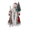 Kurt Adler Fabriche Regal Red Santa With Staff And Christmas Tree - Ornament -Country Christmas Loft vwfqjpopui1gy6dissa0