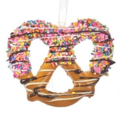 Kurt Adler Frosted Pretzel Ornament - -Country Christmas Loft wg5qnktgi3tzco0ptzsc