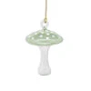 Egyptian Blown Glass Ornament - Mushroom - Green -Country Christmas Loft wgvcvbwgmxrkjsq0iflp