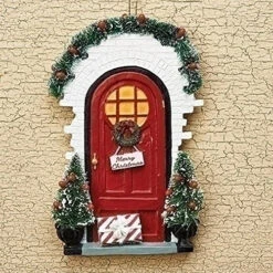 Roman Red Door Personalizeable Ornament -Country Christmas Loft whjx6fxbv3ytg3poastl