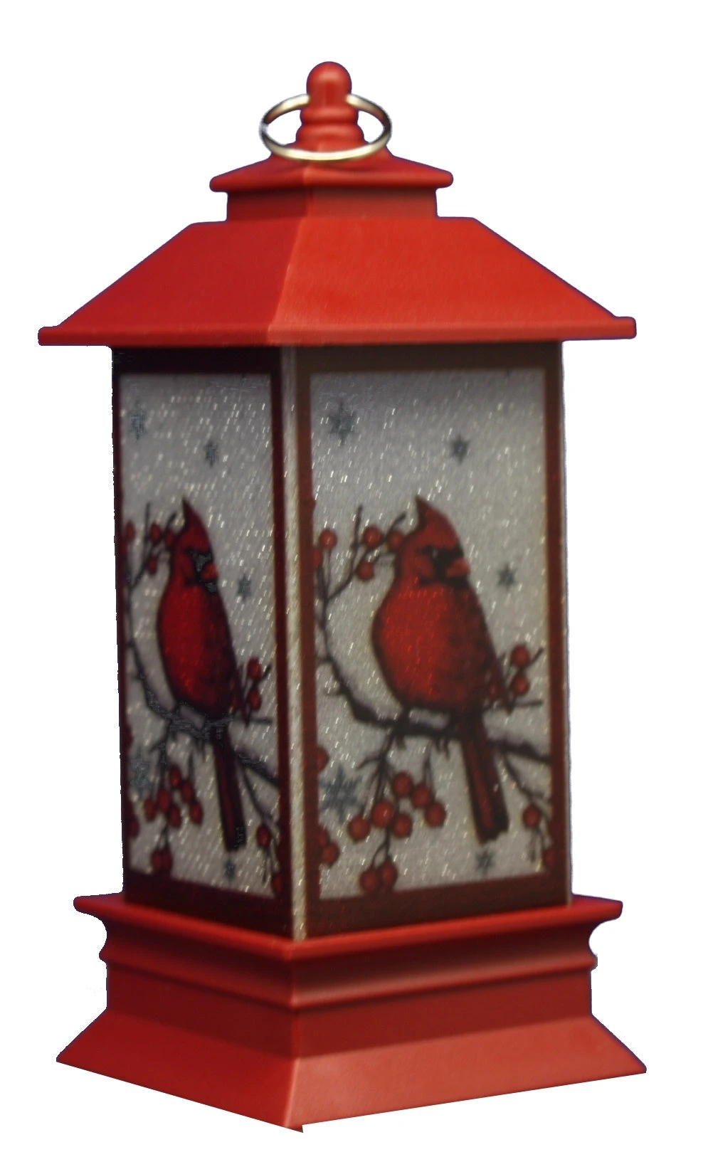 Roman LED Lantern With Cardinal 3 Roman LED Lantern With Cardinal