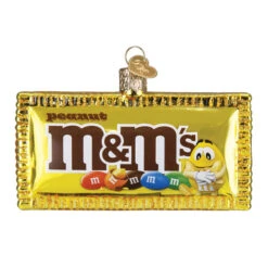 Peanut M&M's Glass Ornament -Country Christmas Loft wmj8bmgzgzldodm2jvnf
