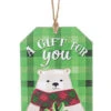 Wooden Plaid Gift Tag Ornament - A Gift For You -Country Christmas Loft wqc5cnlcbkubs0ck5yhi