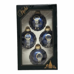 Krebs Value Glass Ball 4 Pack - Yule Tide