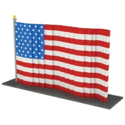 Mini Building Blocks - American Flag -Country Christmas Loft xc853wthxlkgly2nwkde