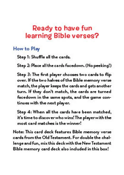 Bible Memory Match Game Or Kids 4 Bible Memory Match Game Or Kids - Image 2