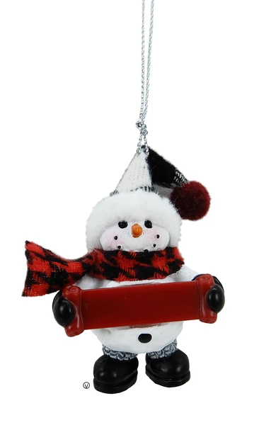 Cozy Snowman Blank Ornament - 3 Cozy Snowman Blank Ornament -