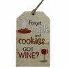 Wooden Plaid Gift Tag Ornament - Got Wine? -Country Christmas Loft xhz5hik4waqu0go9pqvu