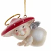 Merry Little Mushroom Angel Ornament - Flying