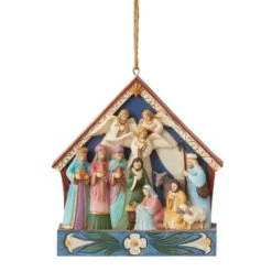 Nativity Scene Ornament -Country Christmas Loft xnwonqnwzkgcoc67kwhd