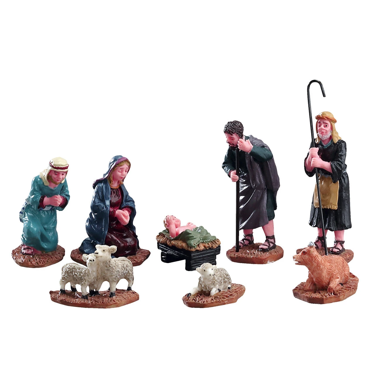 Lemax Nativity Village 3 Inch Figurines - 8 Piece Set 4 Lemax Nativity Village 3 Inch Figurines - 8 Piece Set - Image 2