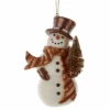 Kurt Adler Enchanted Forest Snowman Ornament - Scarf -Country Christmas Loft y62siqm6csv4folhbinm