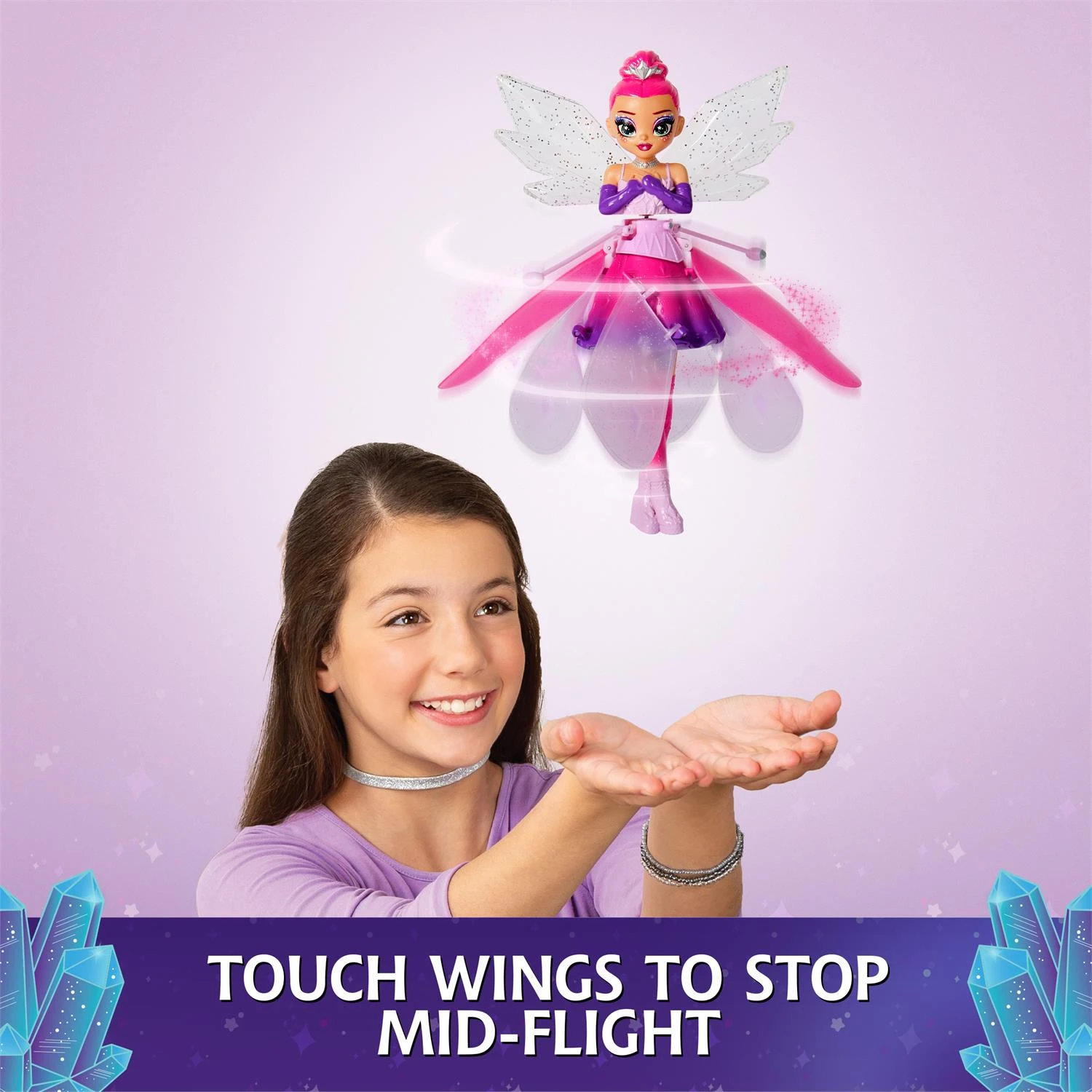 SpinMaster Crystal Flyers Magical Flying Fairy With Crystal Wings 6 SpinMaster Crystal Flyers Magical Flying Fairy With Crystal Wings - Image 4