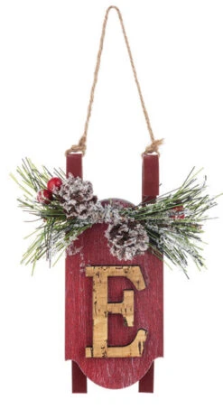 Monogram Sled Ornament - -Country Christmas Loft yfur8bcpkmkpjv1poatw