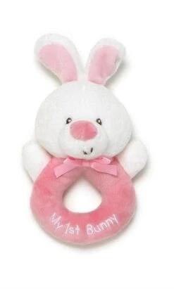 Plush Rattle - Pink Bunny
