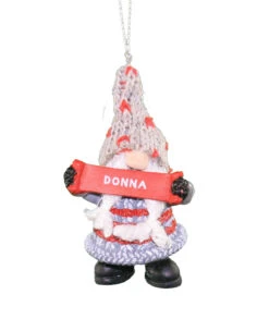 Personalized Gnome Ornament (Letters A-I) - Donna