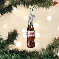 Gumdrop Mini Diet Coke Bottle Glass Ornament -Country Christmas Loft yr46r9nghfbvt3foxyhj
