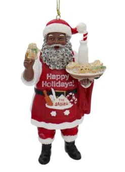 Kurt Adler African American Chef Santa Ornaments - -Country Christmas Loft yspnz0zubrcoknlzoxeo