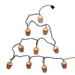 Kurt Adler Skull Head 10 Light String Light Set 12 Kurt Adler Skull Head 10 Light String Light Set -Country Christmas Loft yuxx8rdhpxrovrij8htn