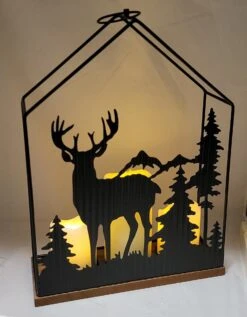 Woodland Silhouette Candleholder Lantern - Large 7 Woodland Silhouette Candleholder Lantern - Large -Country Christmas Loft z0vienbtsa3xbhwo8yiy