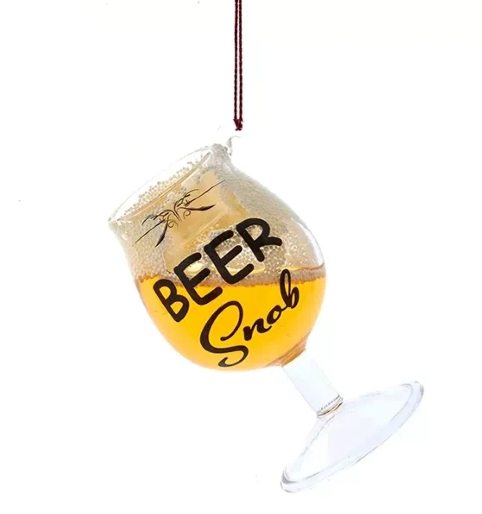 Kurt Adler Beer Glass Ornament - Beer Snob 3 Kurt Adler Beer Glass Ornament - Beer Snob