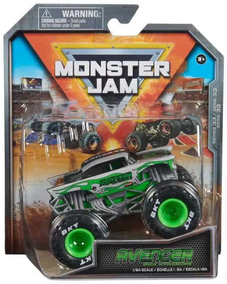 Monster Jam - 1:64 Scale Die Cast - Avenger 3 Monster Jam - 1:64 Scale Die Cast - Avenger