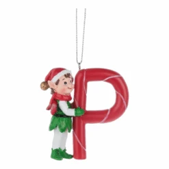 Kindness Elves Monogram Ornament - -Country Christmas Loft z7xiieutah48gl0scgix