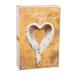 Roman Wrapped In Angel's Wings Heart Gilded Porcelain Ornament -Country Christmas Loft z88iac8hvzct4mfx4ijb