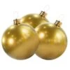 Holiball Inflatable Ornament - 8" - Mini Vintage Gold Trio -Country Christmas Loft zbawxsonrszmmyzdxb9w