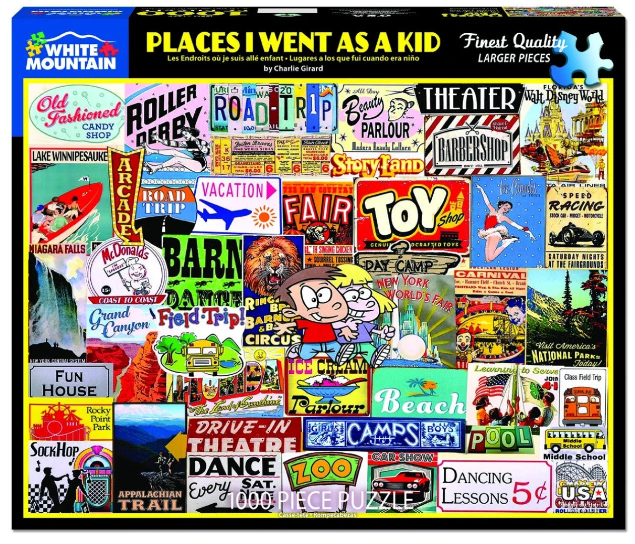 Places I Went As A Kid - 1000 Piece Jigsaw Puzzle 5 Places I Went As A Kid - 1000 Piece Jigsaw Puzzle - Image 3