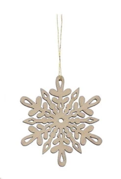 Laser Cut Wood Snowflake Ornament - Style 3 -Country Christmas Loft zknlehrxj3bqsaneo6zb