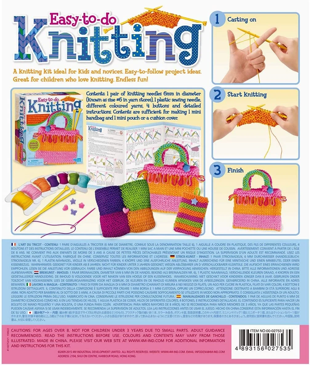 4M Easy To Do Knitting DIY Kit 4 4M Easy To Do Knitting DIY Kit - Image 2