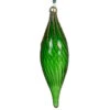 Olive Glass Swirl With Glitter Lines - 7.75 Inch - Pine Green -Country Christmas Loft ztmpsnznfkhm7v3qsu9j